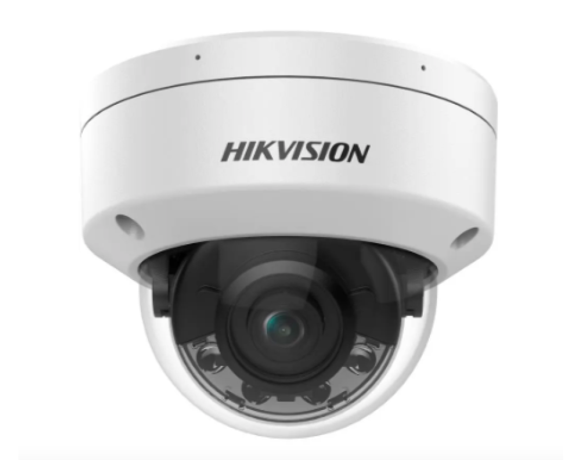Đèn lai thông minh 4 MP với camera mạng vòm cố định ColorVu