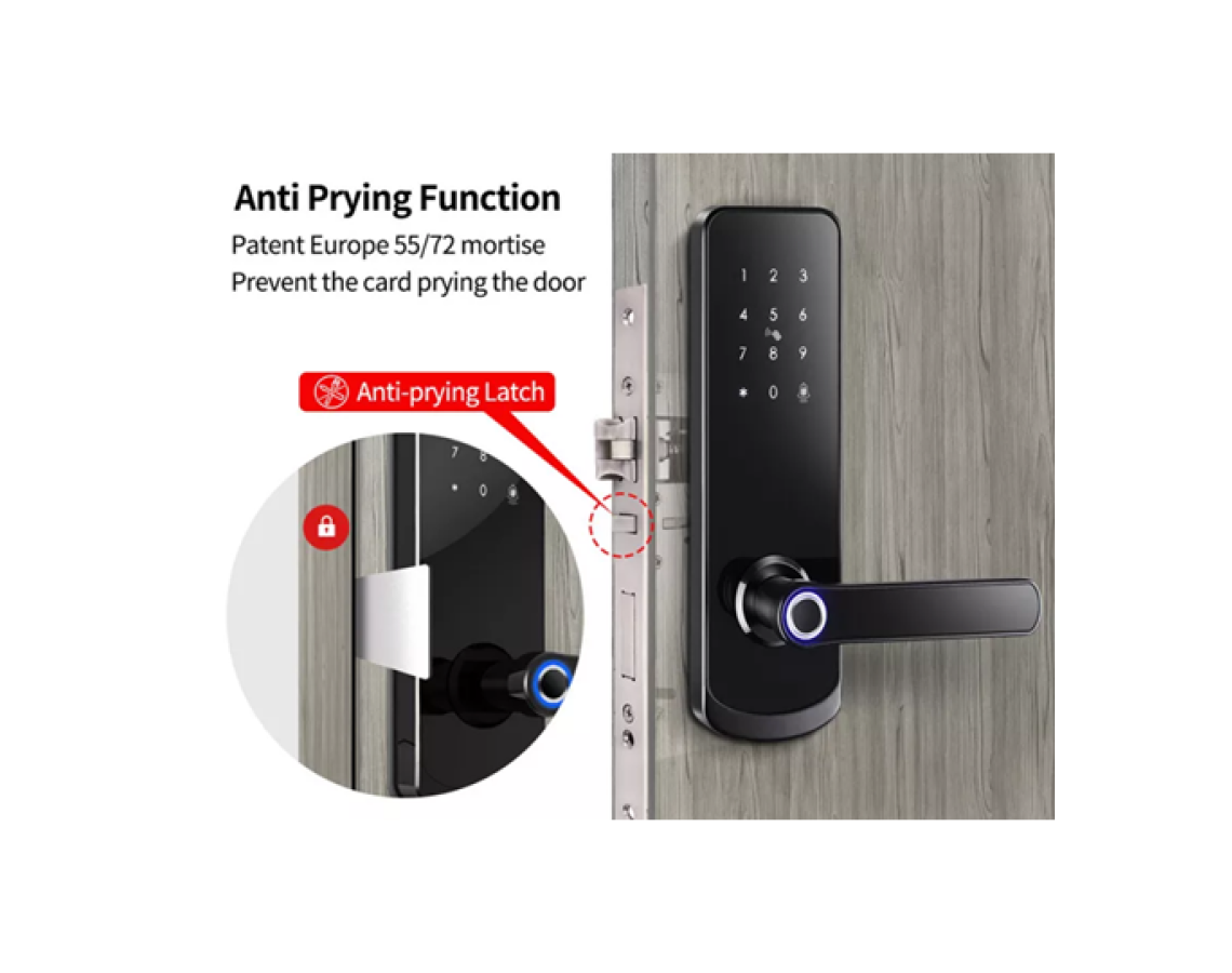 Khóa vân tay cửa gỗ 4 trong 1