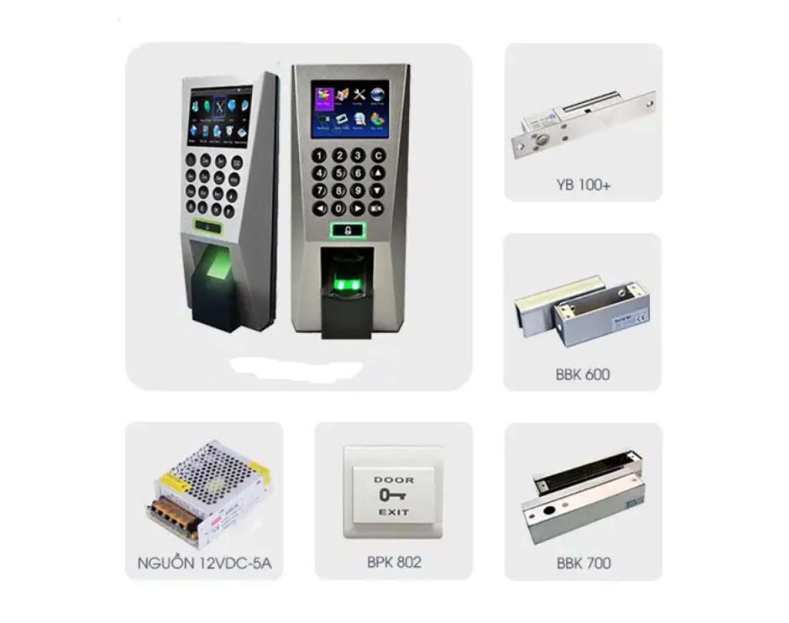Máy chấm công vân tay và kiểm soát cửa  F18